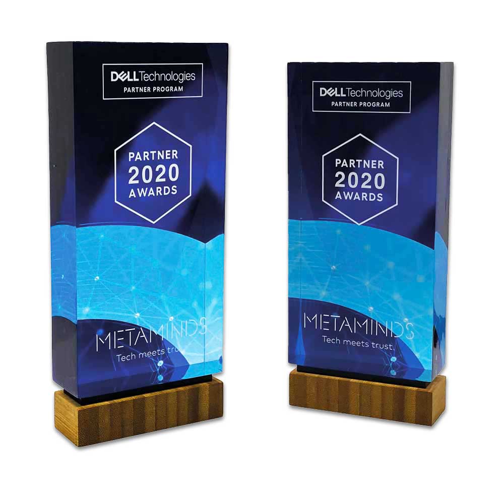 Jago trophies made from recycled acrylic and bamboo – available to order now