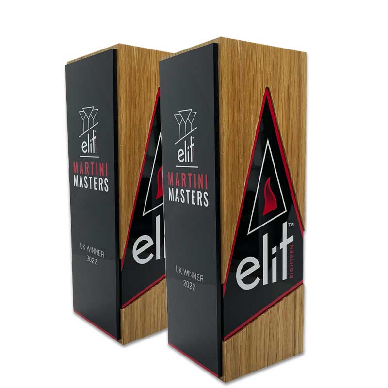 Eco-friendly Locryn award made from reclaimed wood – shop online today