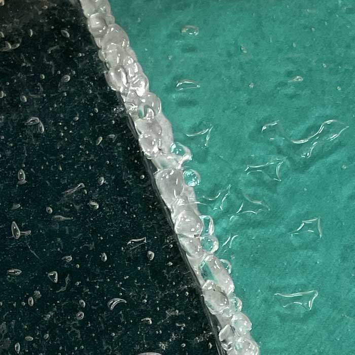 Teal and dark green recycled glass awards | More Awards