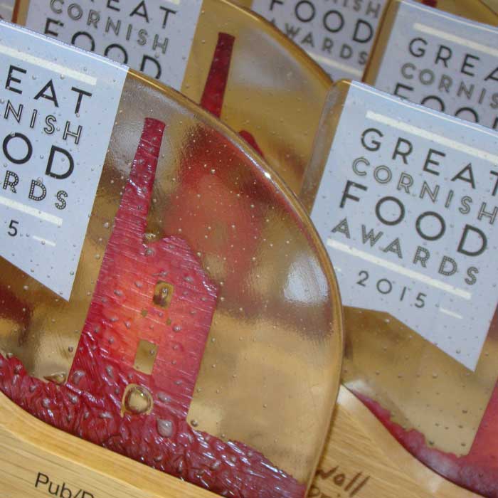 Custom BBC Green Sport Awards with recycled glass and bamboo