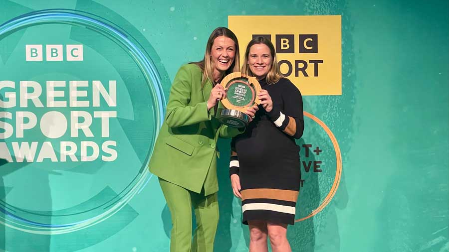 Sustainable sports awards for BBC made from bamboo and recycled glass by More Awards