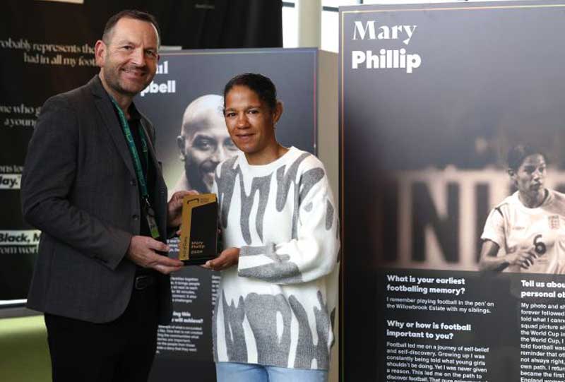 Custom Eco Stone award for National Football Museum sports event by More Awards