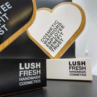 Lush sustainable cosmetic awards being made for upcoming event – crafted by More Awards