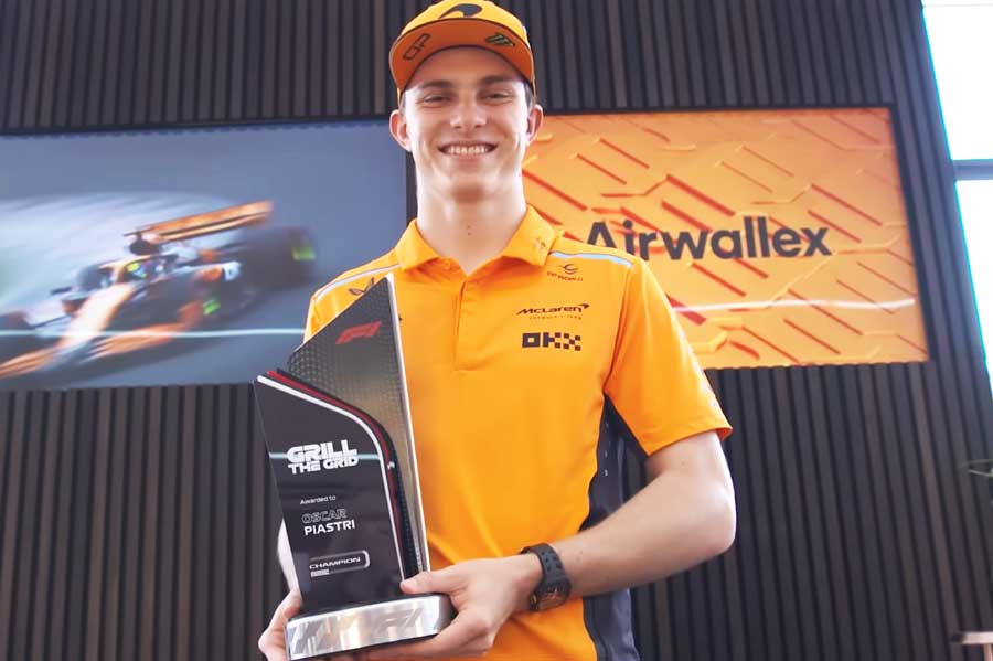 Custom F1 racing trophy made by More Awards – specialist motorsport award maker