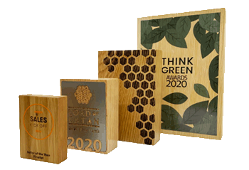 Choice of sustainable awards and trophies – available from More Awards