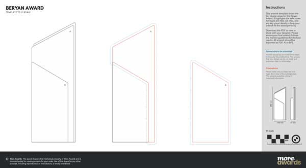 Beryan artwork template by More Awards