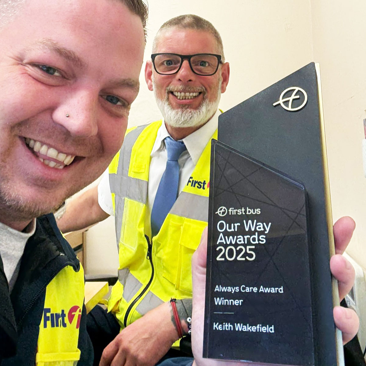 First Bus award winner of Beryan award for the Our Way event | by More Awards