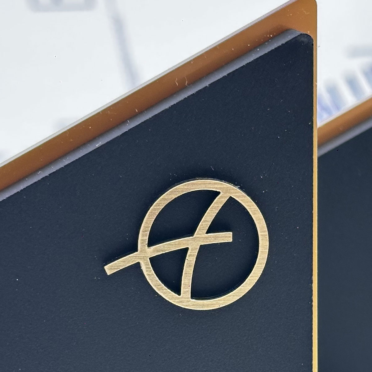 Custom Beryan engraved Eco Stone award made by More Awards for personal, professional, or environmental recognition