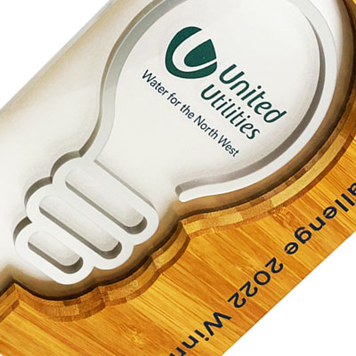 FSC Bolen bamboo award with customisable acrylic face