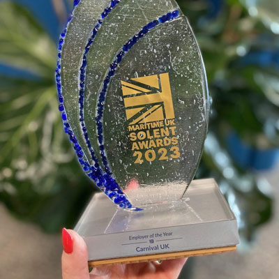 Sustainable Caradoc award winner at an event evening