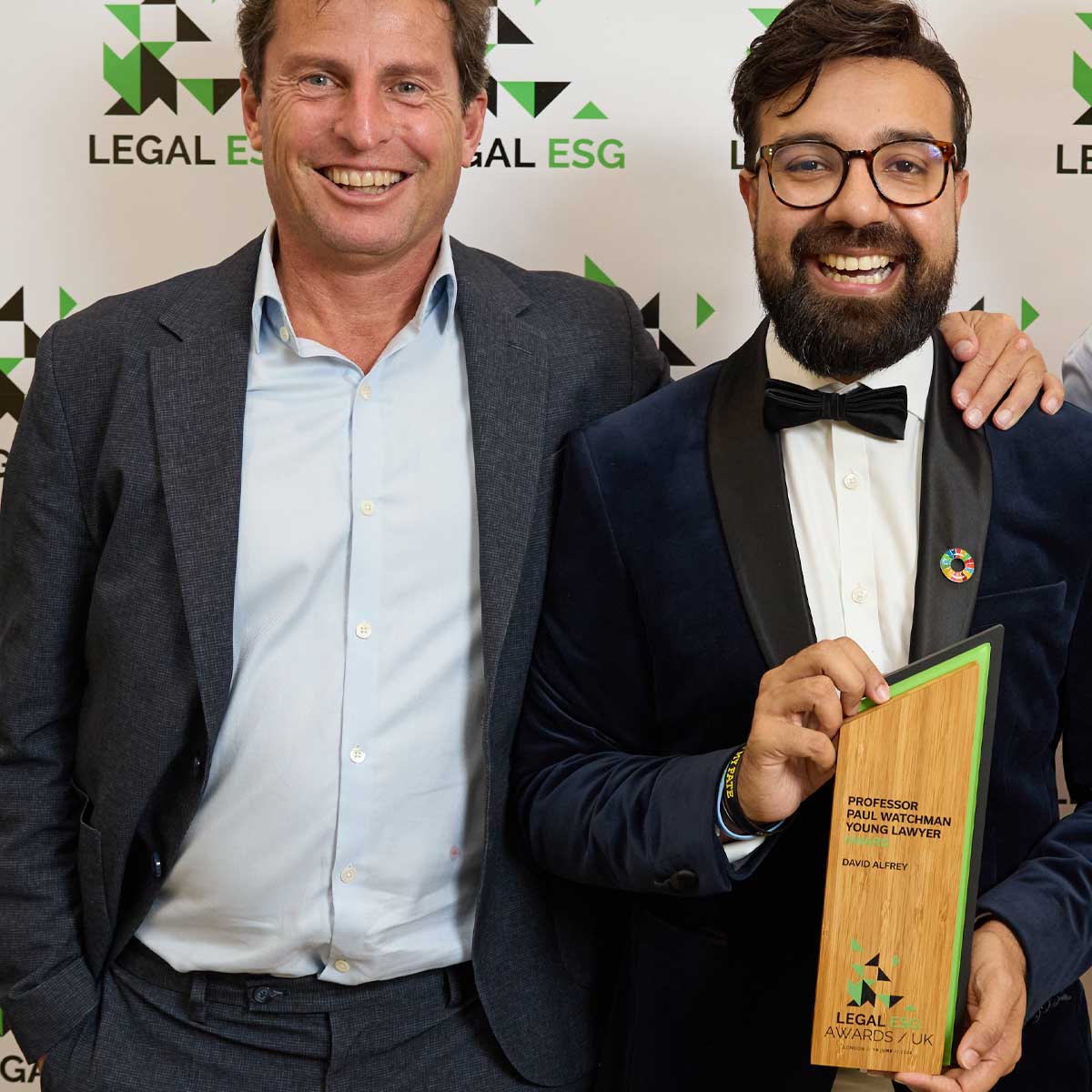 Natural grain bamboo trophy created by More Awards for sustainability awards, educational recognition, or eco-themed community celebrations