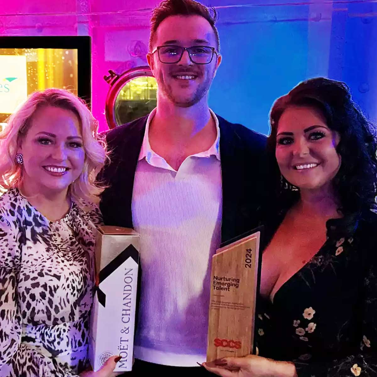 Presentation awards night with bespoke awards created by More Awards in Cornwall