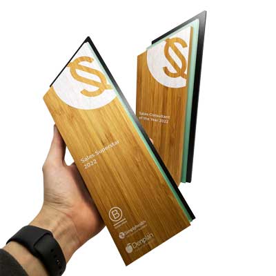 Eco award in renewable bamboo