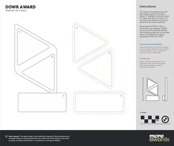 Dowr artwork tempate by More Awards