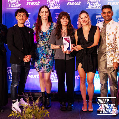 Winners of Eco Stone trophy for queer student awards