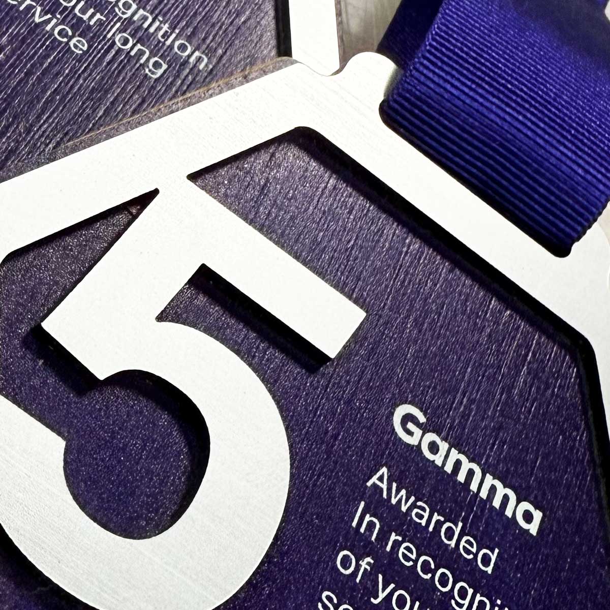 sustainable medal with grosgrain ribbon | by More Awards