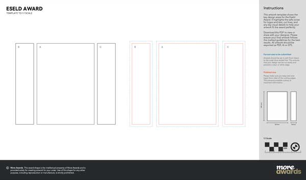 Eseld artwork template by More Awards