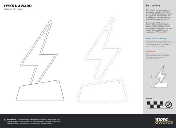 Hykka artwork template by More Awards