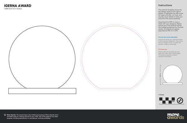 Iferna artwork template by More Awards