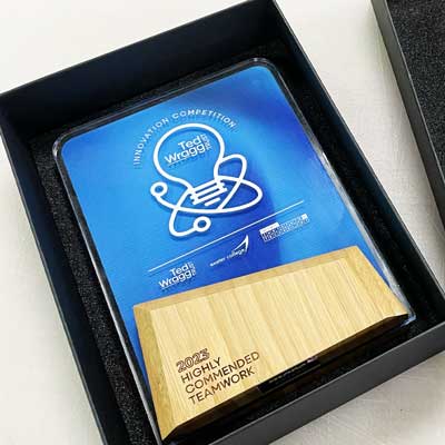 Science and technology awards with bespoke packaging by More Awards