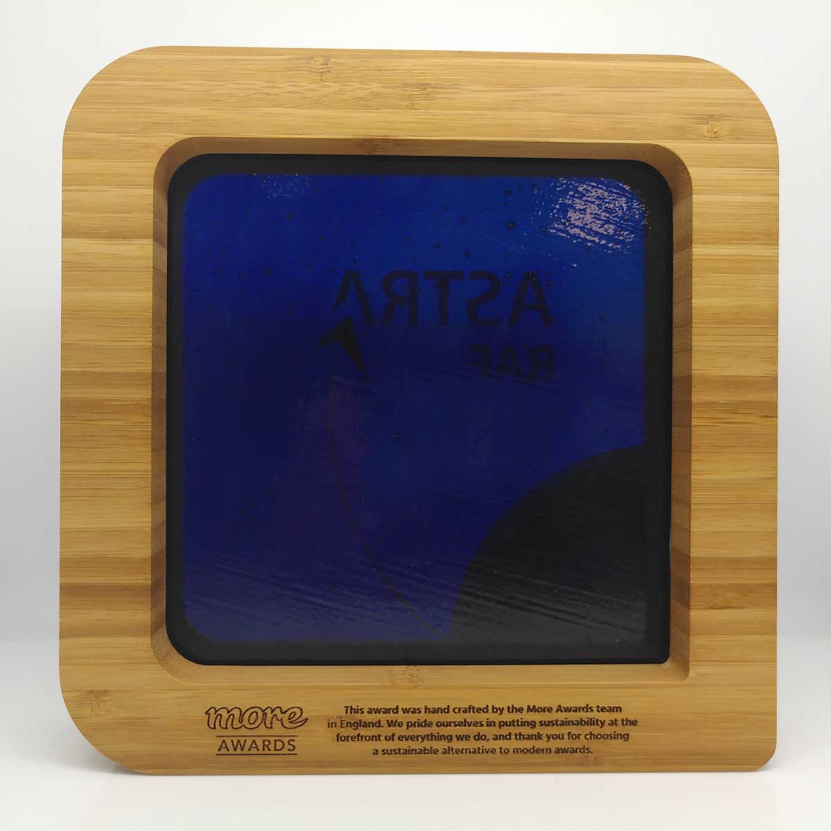 Award credentials information on back of awards | by More Awards