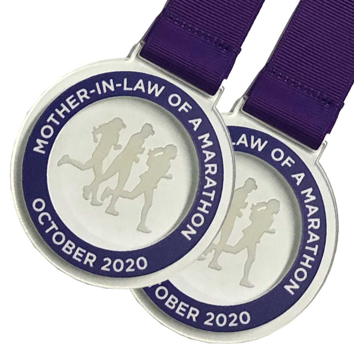 Renne medal with distinctive circular 3D detail and ribbon