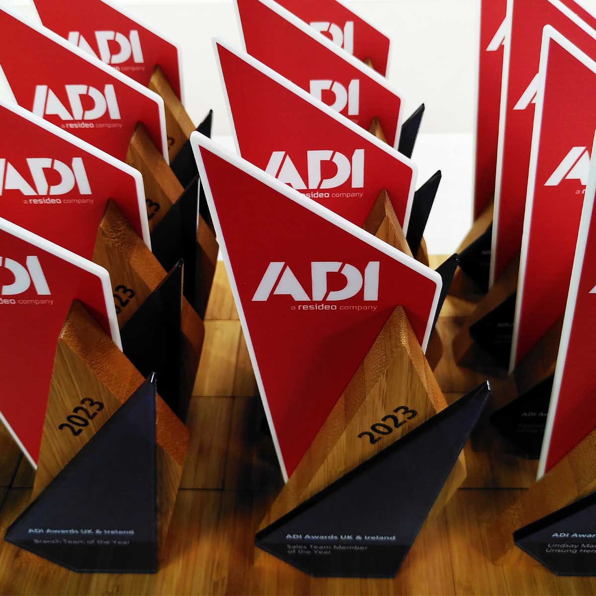 Distinctive bamboo and acrylic award for workplace recognition by More Awards