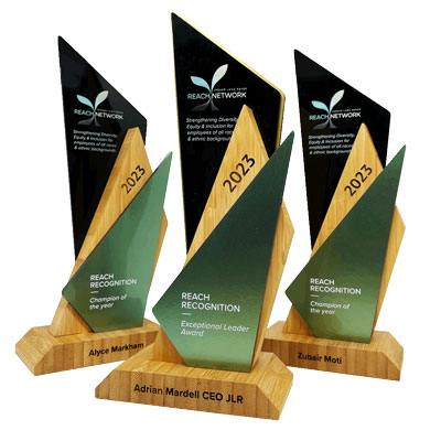 Eco awards with sustainabel materials and next day delivery