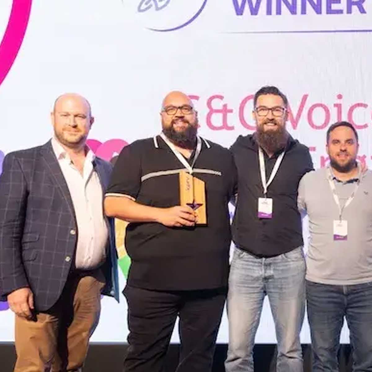 Steren awards being presented at award evening in the UK