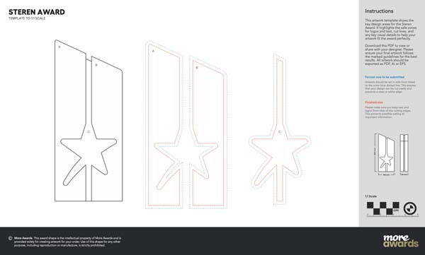 Steren artwork template by More Awards