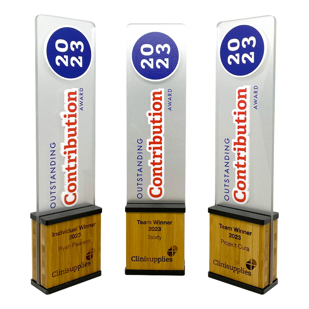 Tower style awards with 3D logo detail | Ready to despatch with fast delivery