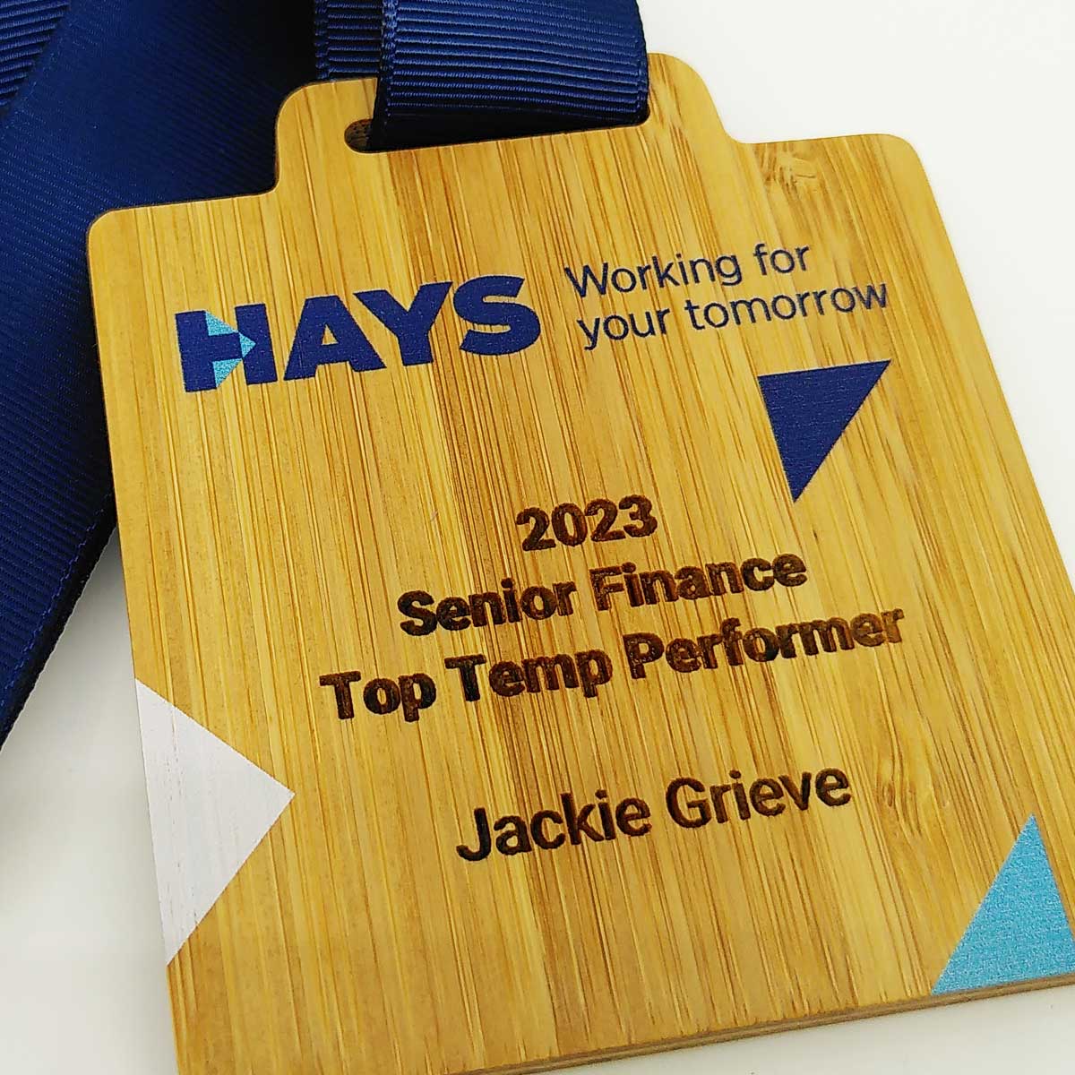 Corporate Ysella medal with complany branding