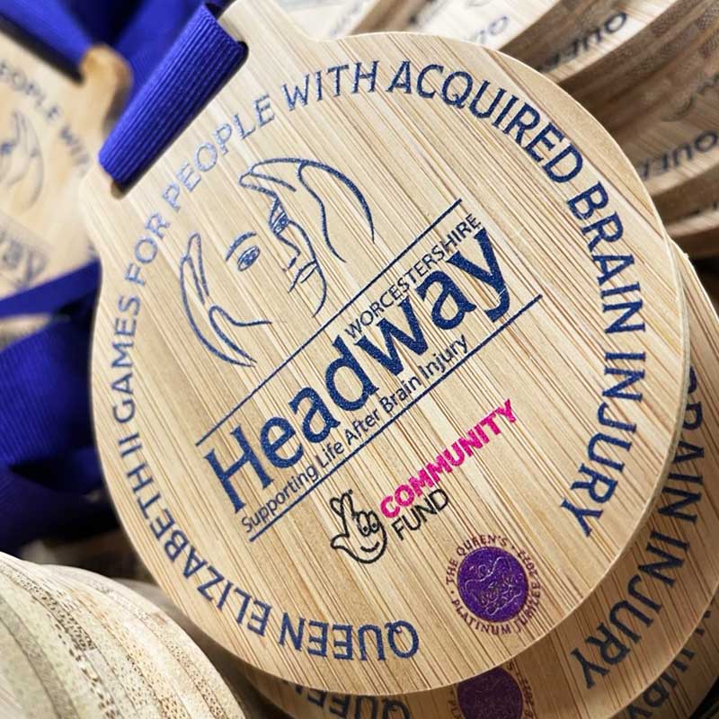 Bespoke bamboo medals 