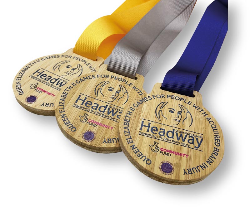 Sustainable bamboo medals